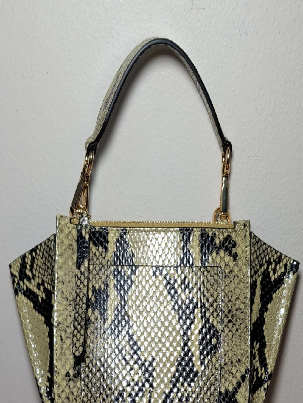 Wandler Hortensia Mini Bag in Beige Python Leather Snake-Embossed Top-Handle - Picture 7 of 7